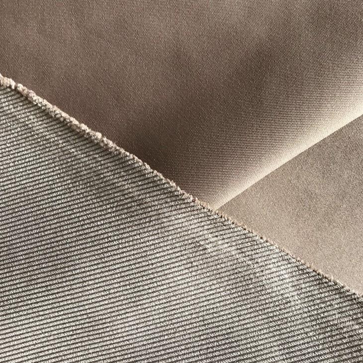 Stripe Faux Suede Fabric