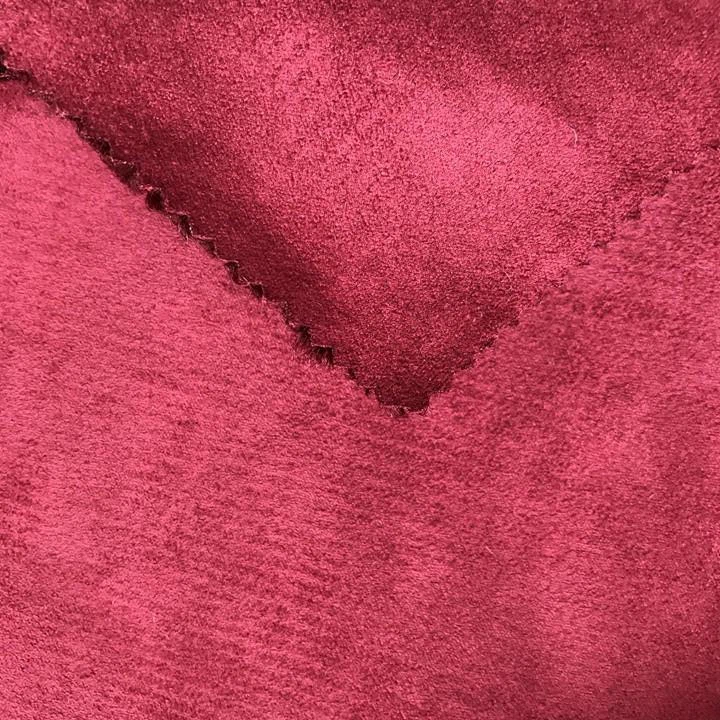 Suede With Fake Fur Fabric For Shoes