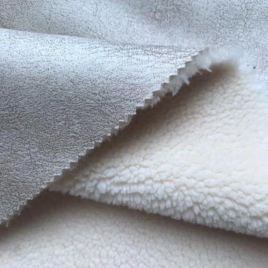 Bronzing Suede With Fur Fabric